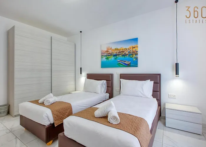 Apartman Sun, Sea & Comfort, Qawra With Stunning Views By 360 Estates